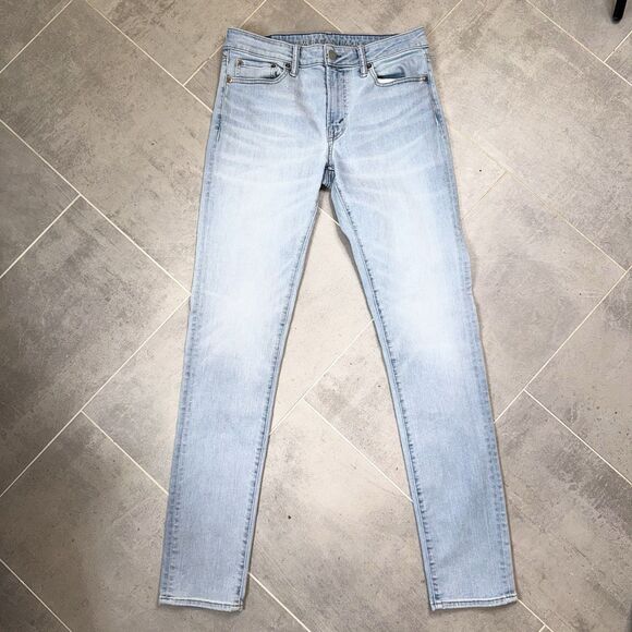 American Eagle Jeans Mens 32x36 Blue Skinny Next Level Flex Faded - Picture 3 of 11